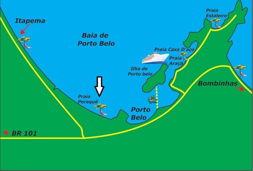 150M Da Praia Pereque, 3 Quartos, Amplo E Aconchegante Porto Belo Exterior foto